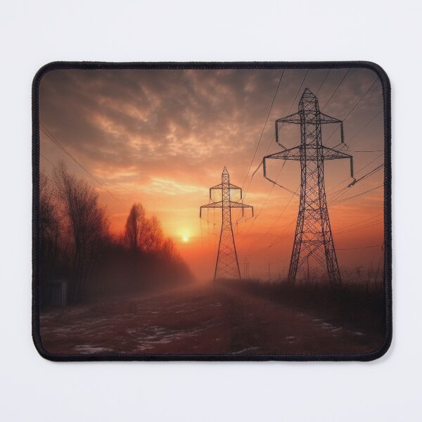 Item preview, Rural Sunset Pylons designed and sold by pinkal.
