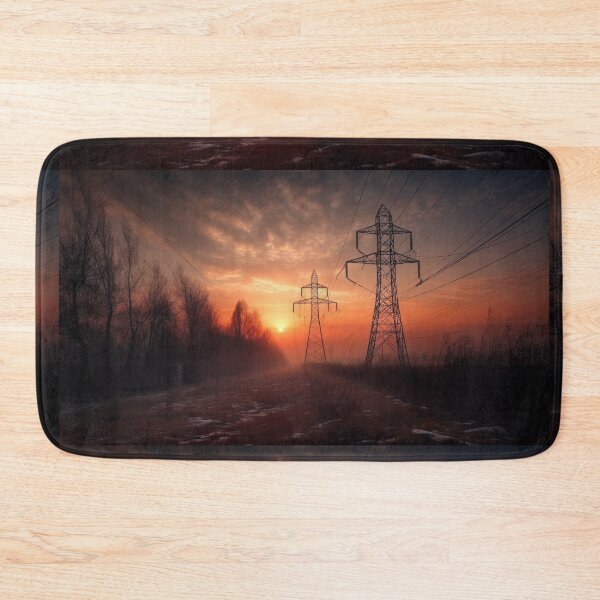 Item preview, Rural Sunset Pylons designed and sold by pinkal.