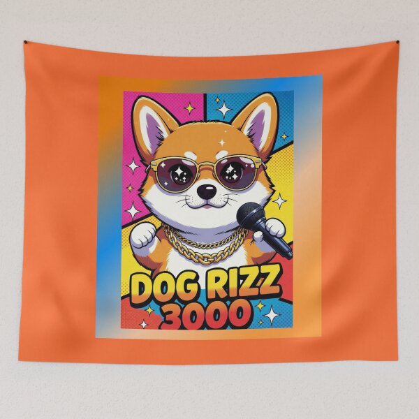 Item preview, Dog Rizz 3000 - Swag Corgi Pop Art designed and sold by HALYNA070824.