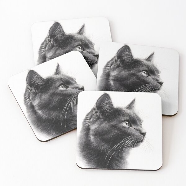 Item preview, Realistic cat pencil drawing designed and sold by Pencil-Art.