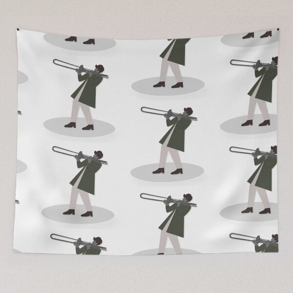 Item preview, Trombone player graphic designed and sold by tdimillo.