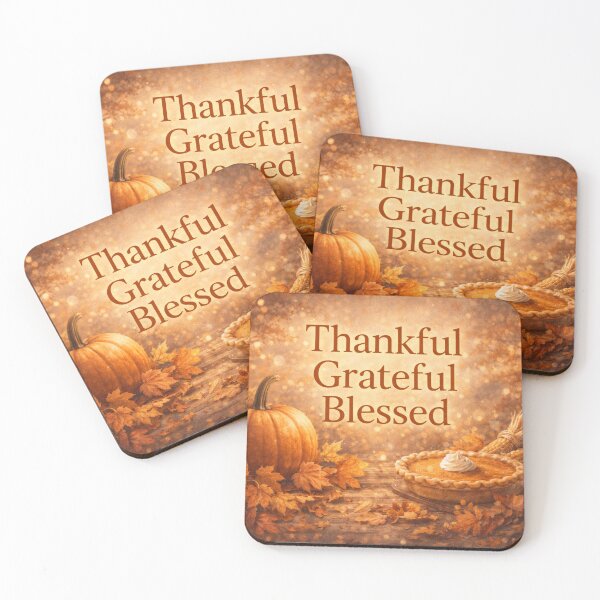 Item preview, Thankful Grateful Blessed Autumn Pumpkin Decor designed and sold by CLOUTKULT.