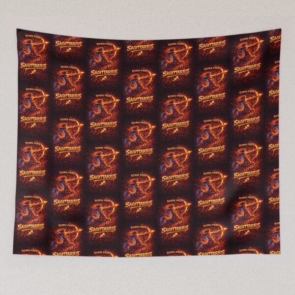 Item preview, Sagittarius Zodiac Graffiti – Born Free Archer Fire Sign Streetwear Design designed and sold by GraffKingz.