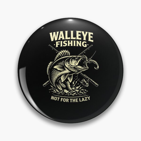 Item preview, Walleye Fishing Not For The Lazy Shirt – Walleye Angler Tee, Hardcore Fishing Design, Fisherman Gift designed and sold by WildWonderfulWear.