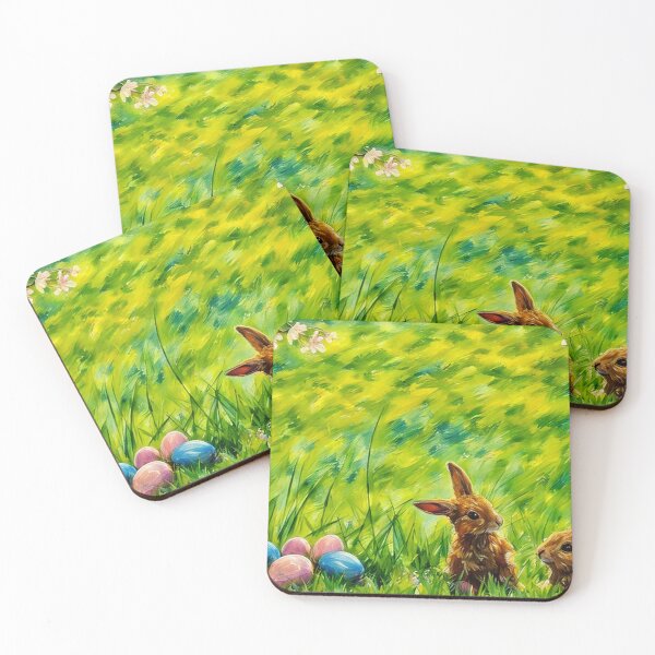 Item preview, Easter Bunnies in Field designed and sold by tomorrowsart.