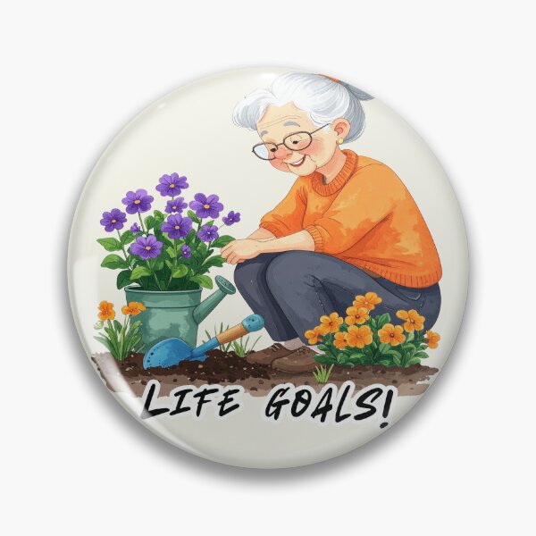 Item preview, Life goals, grandma in the garden, retirement designed and sold by LiskoDesign.