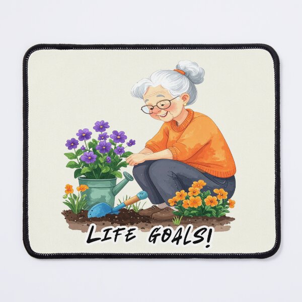 Item preview, Life goals, grandma in the garden, retirement designed and sold by LiskoDesign.