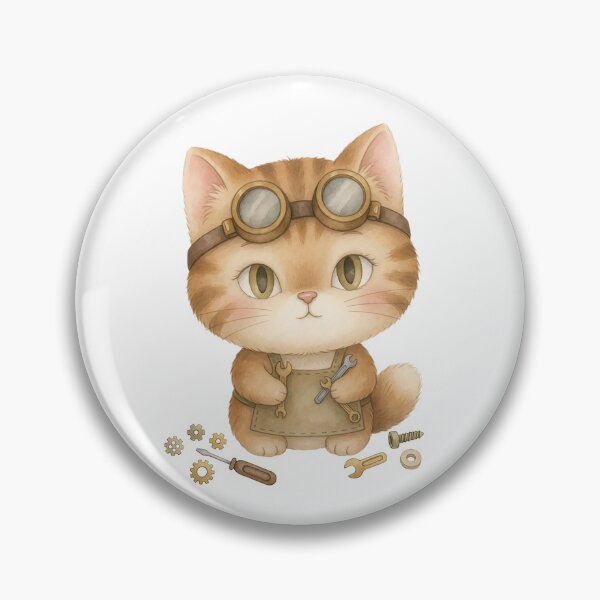 Item preview, Adorable Cute Cat Cartoon Character designed and sold by BetweenForms.