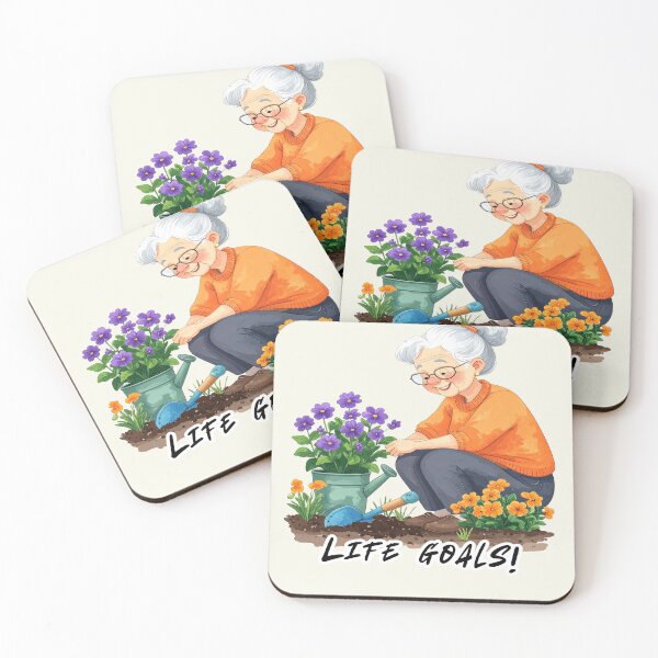 Item preview, Life goals, grandma in the garden, retirement designed and sold by LiskoDesign.