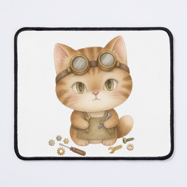 Item preview, Adorable Cute Cat Cartoon Character designed and sold by BetweenForms.