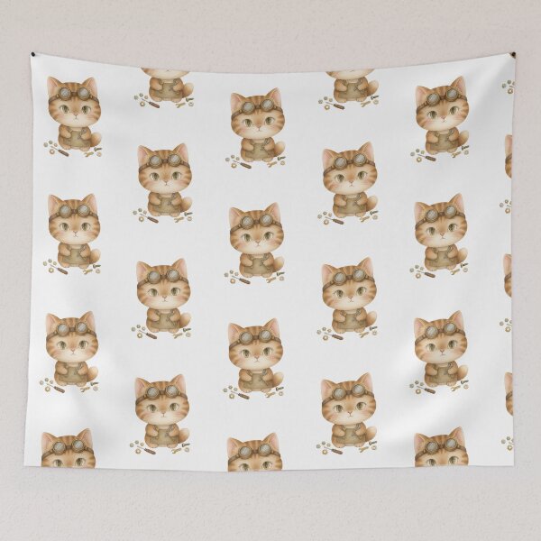 Item preview, Adorable Cute Cat Cartoon Character designed and sold by BetweenForms.