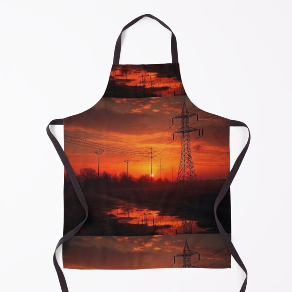 Item preview, Power Lines at Crimson Dusk designed and sold by pinkal.