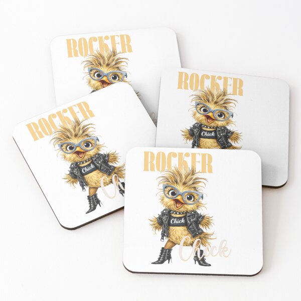 Item preview, Rocker Chick – Cute Punk Chicken Graphic designed and sold by CrazyGirlllc.