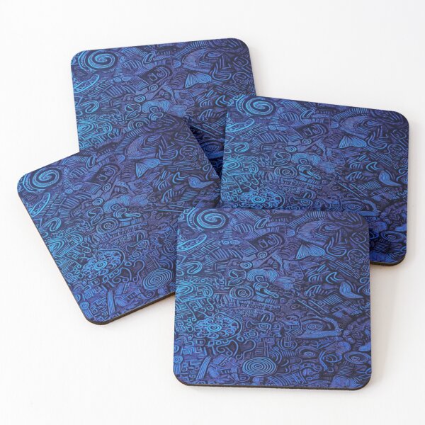 Item preview, Blue detailed mandala art designed and sold by NivyasArtistry.