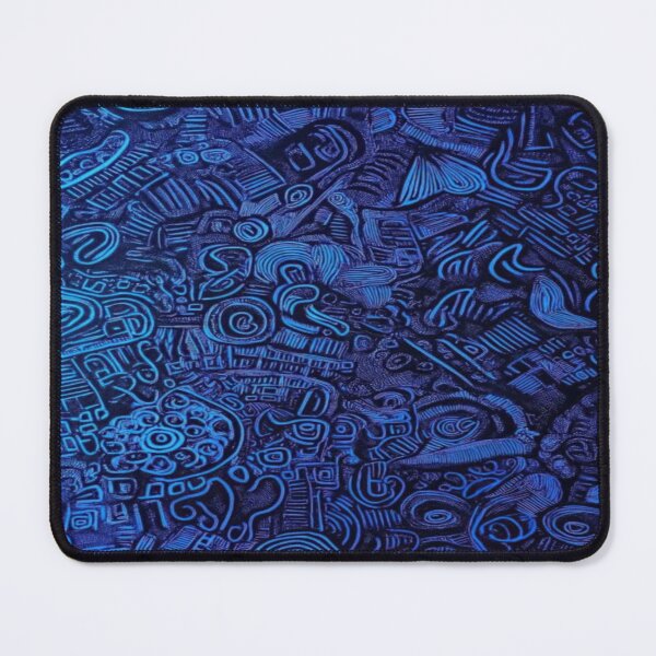 Item preview, Blue detailed mandala art designed and sold by NivyasArtistry.