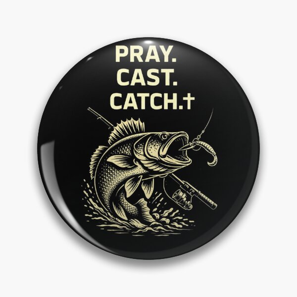 Item preview, Pray Cast Catch Shirt – Christian Fishing Tee, Walleye Angler Design, Faith Based Fishing Shirt, Fisherman Gift designed and sold by WildWonderfulWear.