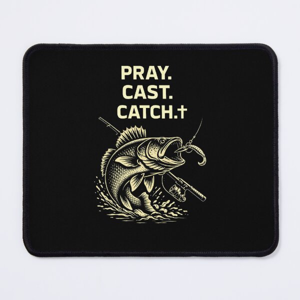 Item preview, Pray Cast Catch Shirt – Christian Fishing Tee, Walleye Angler Design, Faith Based Fishing Shirt, Fisherman Gift designed and sold by WildWonderfulWear.