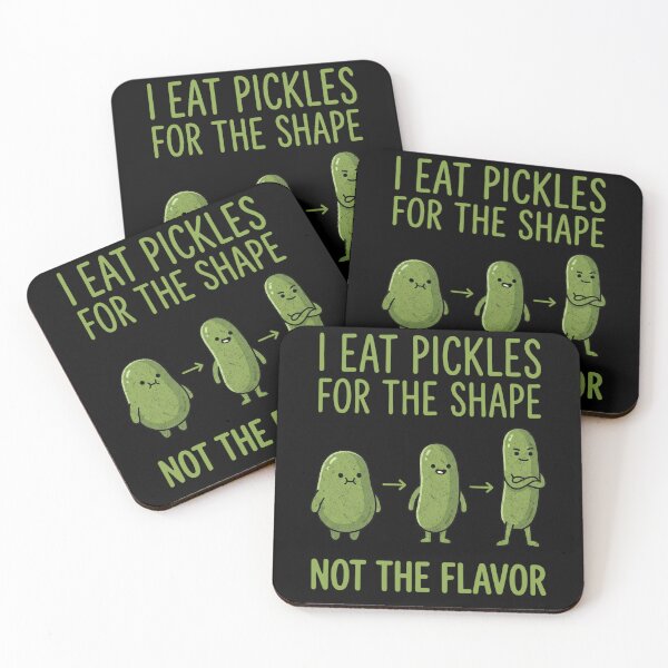 Item preview, I Eat Pickles For The Shape designed and sold by FreshVibe Prints.