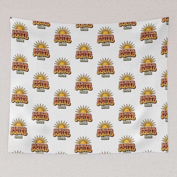 Item preview, Senior Squad 2026 Graduation Retro Sunset Design designed and sold by GraffKingz.