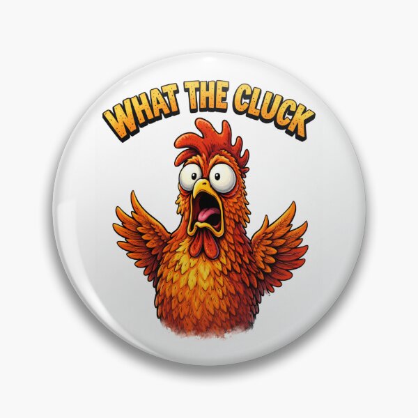Item preview, “What The Cluck Funny Rooster Meme Design” designed and sold by GraffKingz.