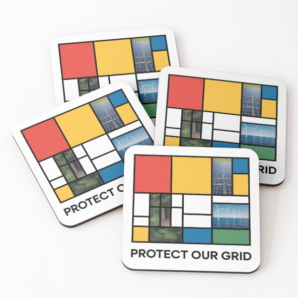 Item preview, Mondrian Environmental Grid Protect Our Planet designed and sold by Common-Standard.