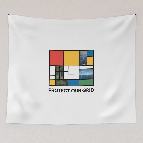 Item preview, Mondrian Environmental Grid Protect Our Planet designed and sold by Common-Standard.