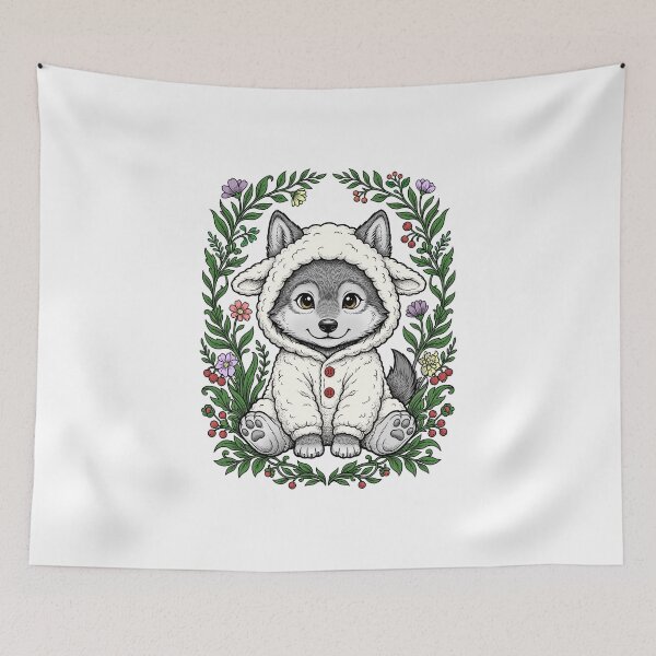 Item preview, A wolf cub in sheep's clothing designed and sold by krabbaraban.
