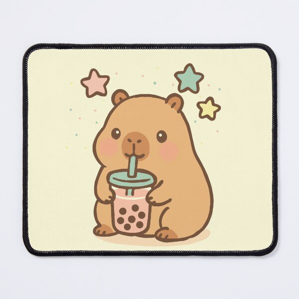 Item preview, Chill Capybara Boba Nights designed and sold by MarrySArtwork.