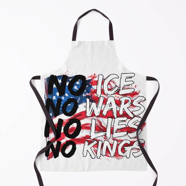 Item preview, No ICE No Wars No Lies No Kings - Anti-Authority Protest Flag Art Print designed and sold by DesignArtist.ia.