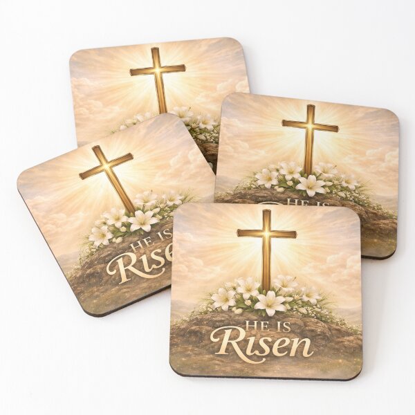 Item preview, He Is Risen Easter Cross Christian Faith Design designed and sold by CLOUTKULT.