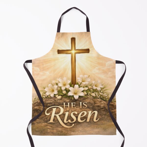 Artikelvorschau, He Is Risen Easter Cross Christian Faith Design entworfen und verkauft von CLOUTKULT.