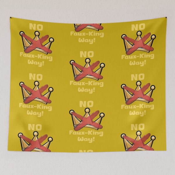 Item preview, "No Faux-King Way!" No Kings Political Satire designed and sold by SangeDesigns.