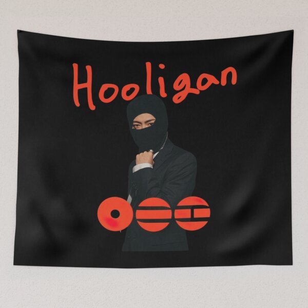 Item preview, BTS Jin Hooligan Masked Idol Photo Style Kpop Fan Graphic designed and sold by STAATI.