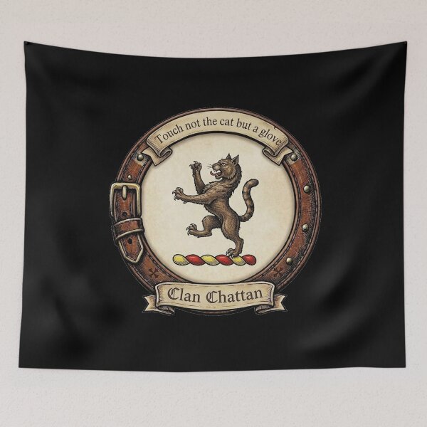Item preview, Clan Chattan Crest designed and sold by BagTown Clans.