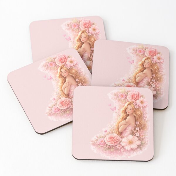 Item preview, Blossom Goddess – Delicate self-love & feminine energy in soft pink tones designed and sold by MrsMimpi.