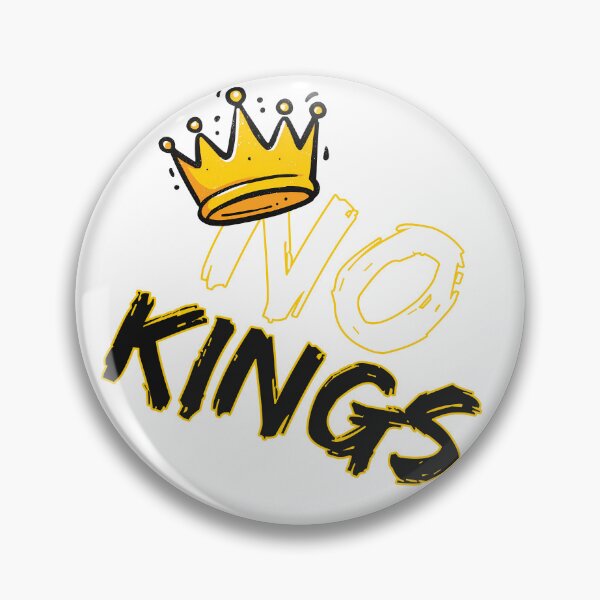 Item preview, No Kings - Anti-Authority Crown Rebellion Statement Art Print designed and sold by DesignArtist.ia.