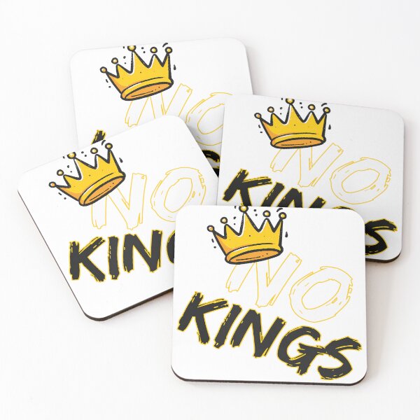 Item preview, No Kings - Anti-Authority Crown Rebellion Statement Art Print designed and sold by DesignArtist.ia.