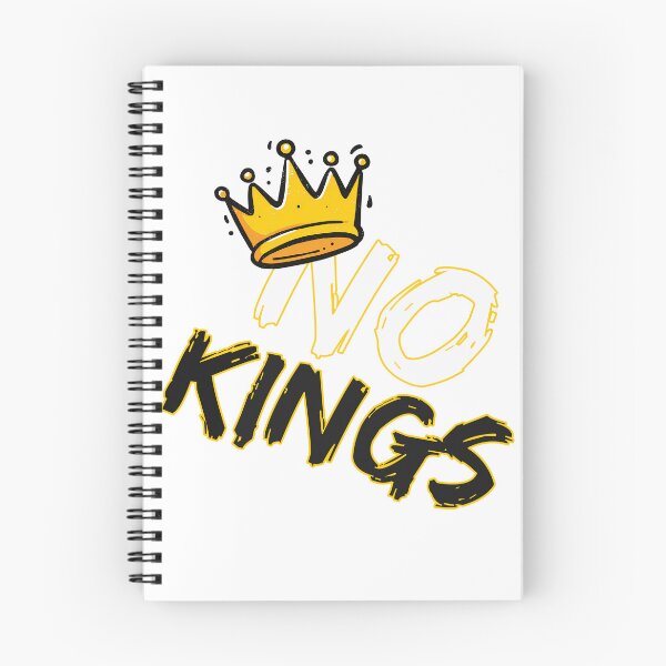 Item preview, No Kings - Anti-Authority Crown Rebellion Statement Art Print designed and sold by DesignArtist.ia.