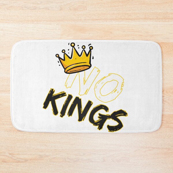 Item preview, No Kings - Anti-Authority Crown Rebellion Statement Art Print designed and sold by DesignArtist.ia.