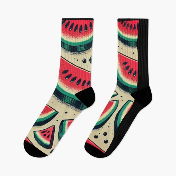 Item preview, Watermelon Slice Pattern designed and sold by TEEJAMBOREE.