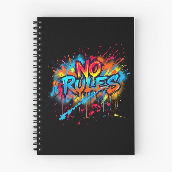Item preview, No Rules- Urban Graffiti Vibes Streetwear T-Shirt designed and sold by typoinspired.