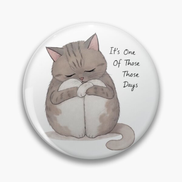 Item preview, It’s One Of Those Days Sad Cat designed and sold by Luna's World - Moody Vibes Studio.