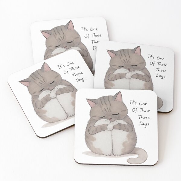 Item preview, It’s One Of Those Days Sad Cat designed and sold by Luna's World - Moody Vibes Studio.