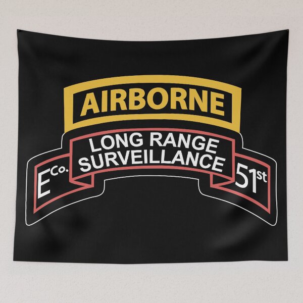 Item preview, Army - Airborne Ranger - E Company- 51st Infantry (Ranger) w Airborne Tab X 300 designed and sold by Military Insignia Products.