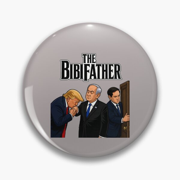 Item preview, The Bibifather – Trump Bibi Rubio Cartoon Parody designed and sold by JVDesignsShop.