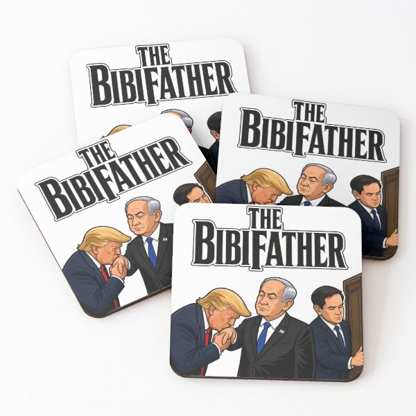 Item preview, The Bibifather – Trump Bibi Rubio Cartoon Parody designed and sold by JVDesignsShop.