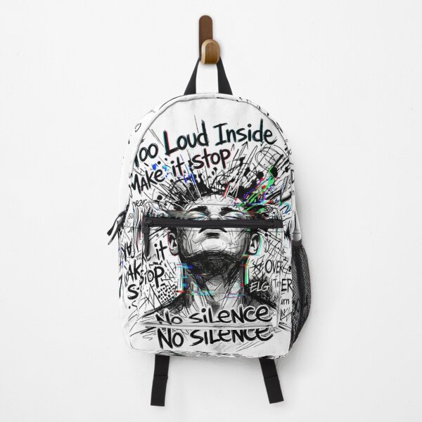 Item preview, Too Loud Inside - Mental Overload Aesthetic Illustration designed and sold by  ELG-Design.