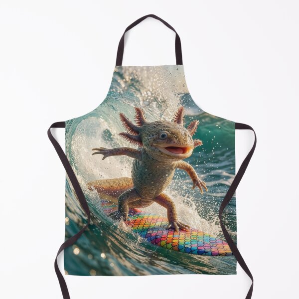 Item preview, Stoked Surfin' Axolotl designed and sold by Tridentulus.