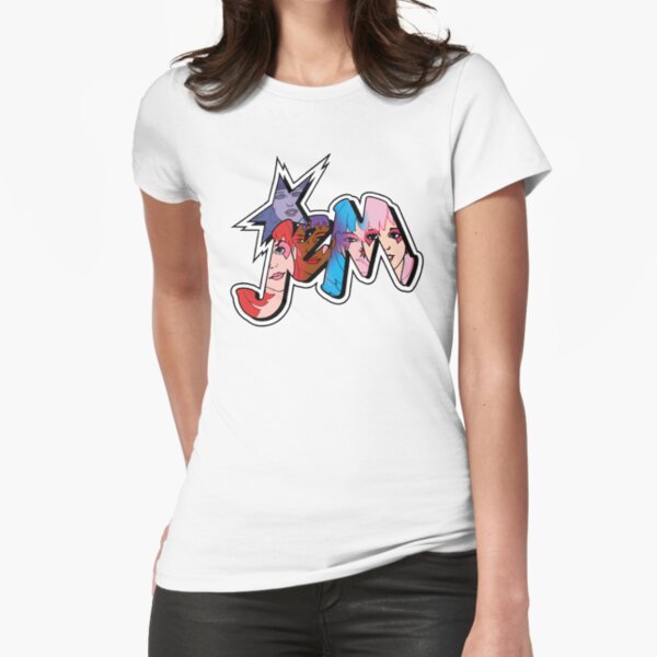 Jem and the Holograms - Logo - Group Color Fitted T-Shirt