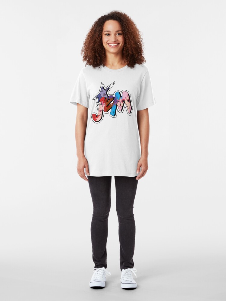Alternate view of Jem and the Holograms - Logo - Group Color Slim Fit T-Shirt